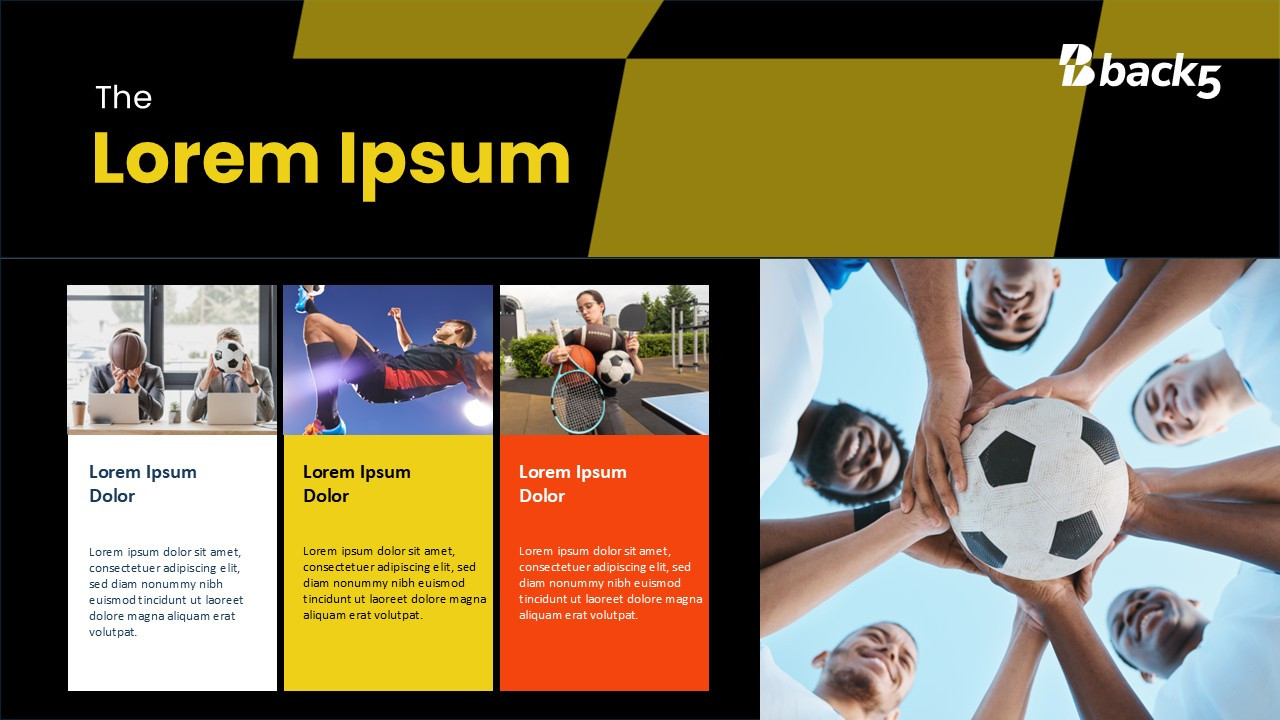Back 5 template slide