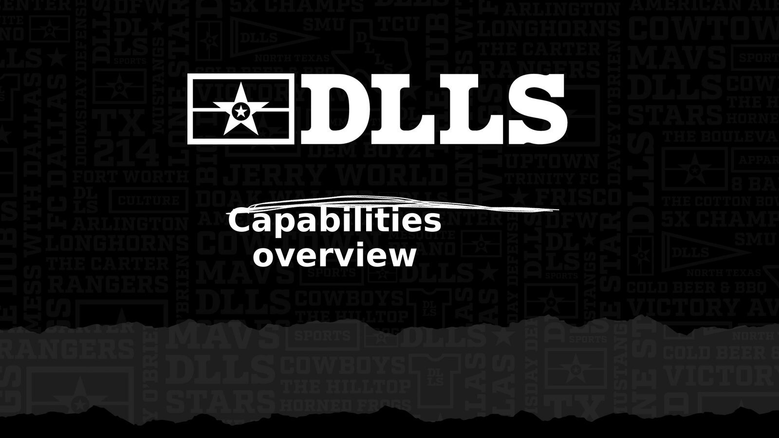 DLLS (Dallas) capabilities deck cover
