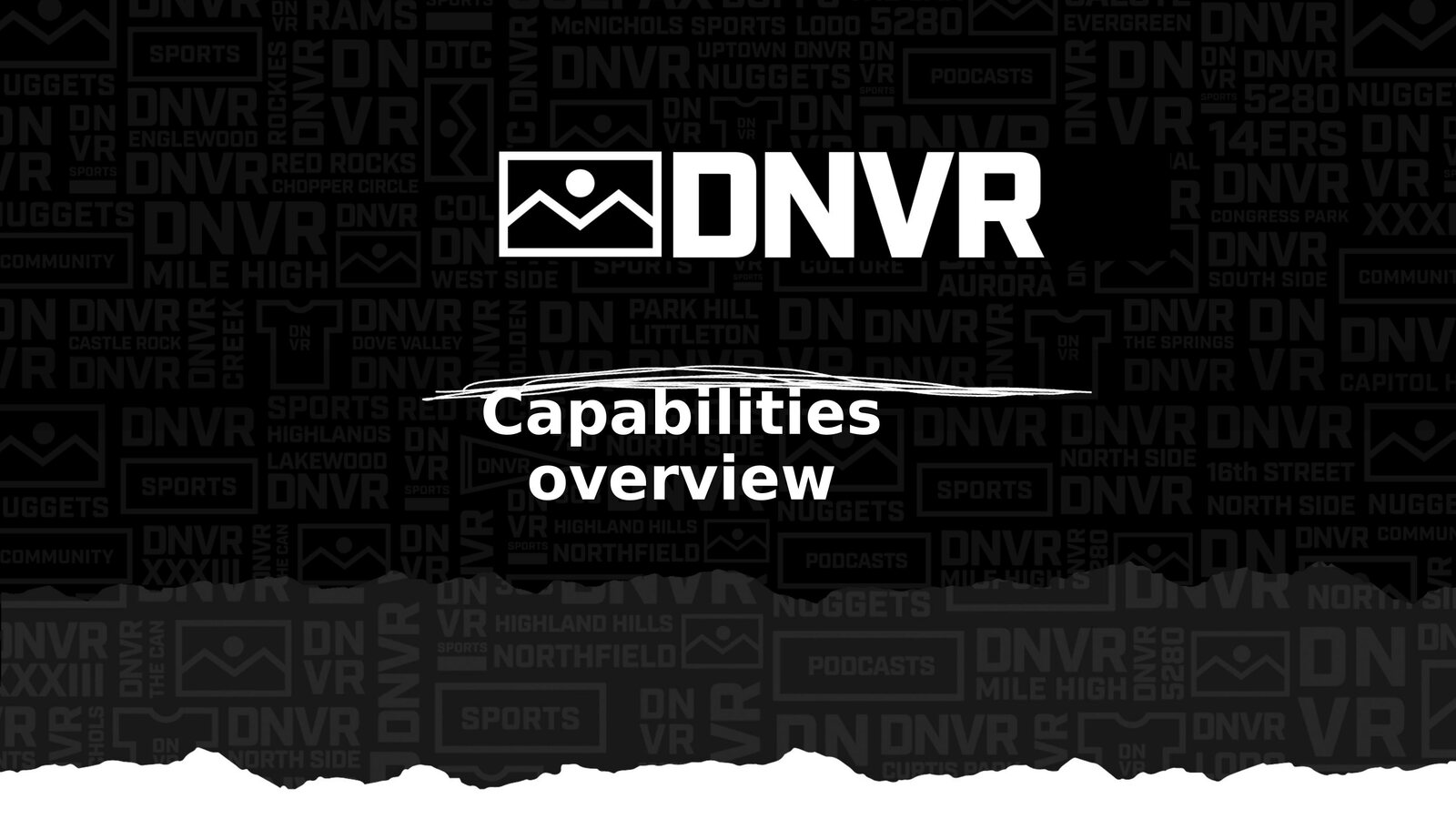 DNVR (Denver) capabilities deck cover