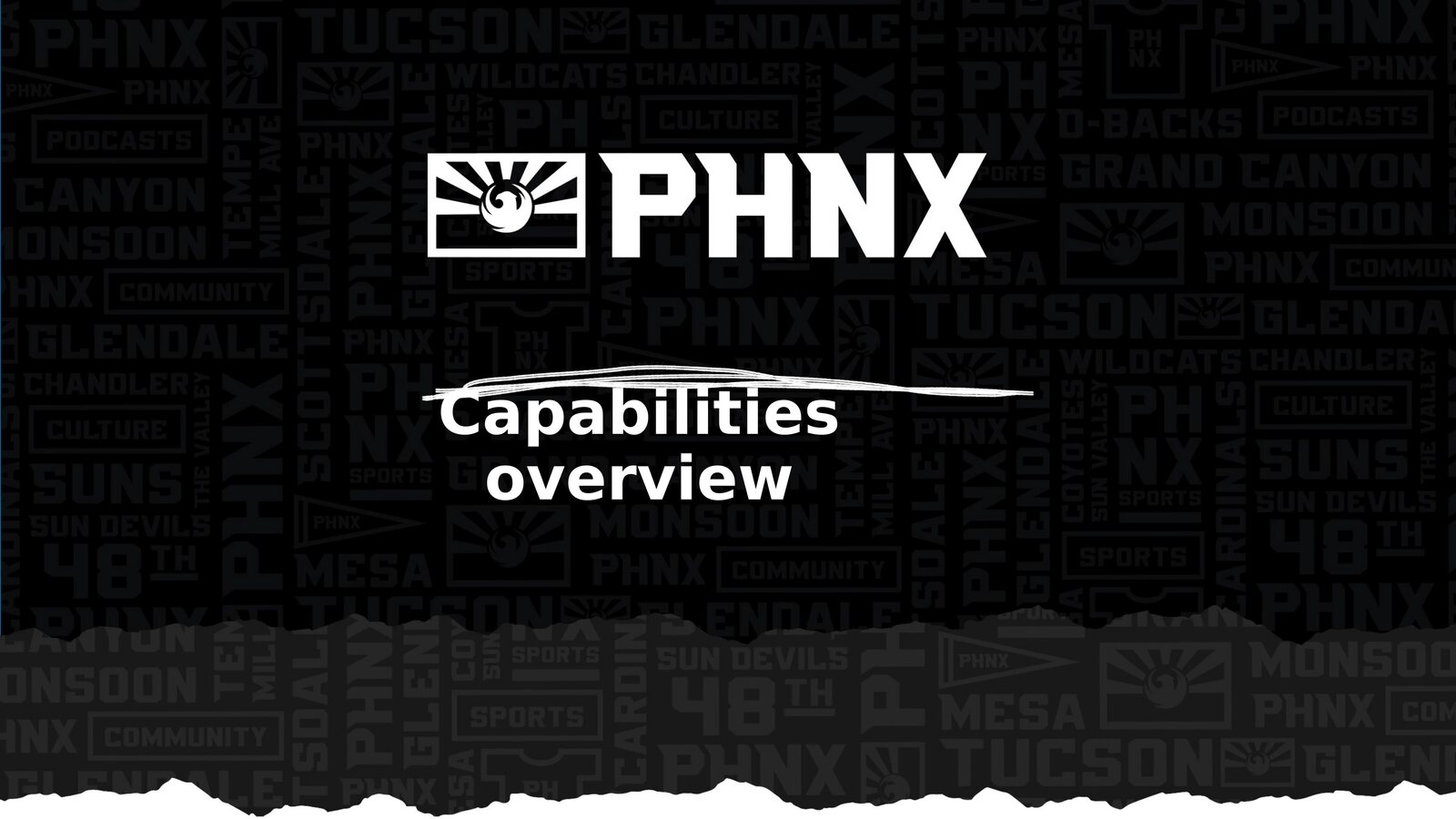 PHNX (Phoenix) capabilities deck cover