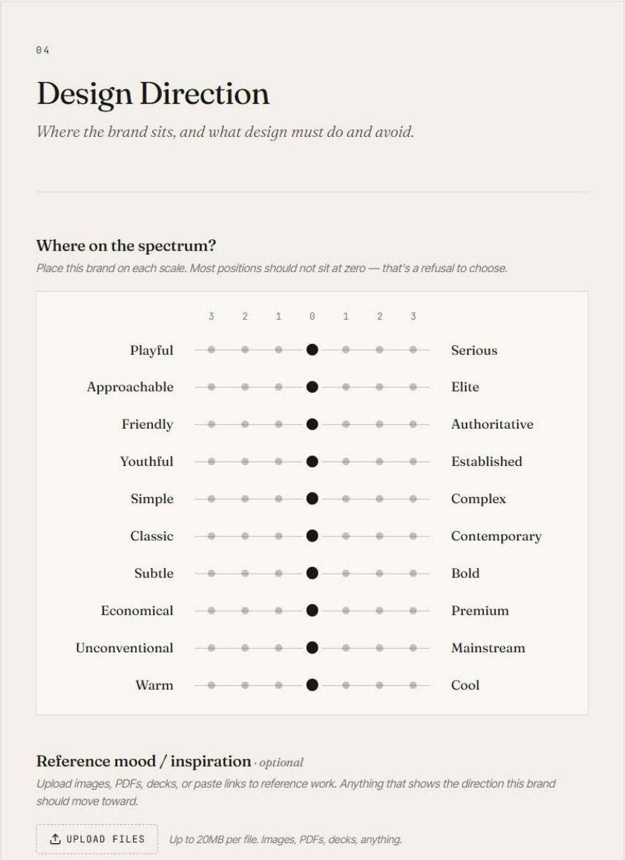 Brivd — design direction spectrum