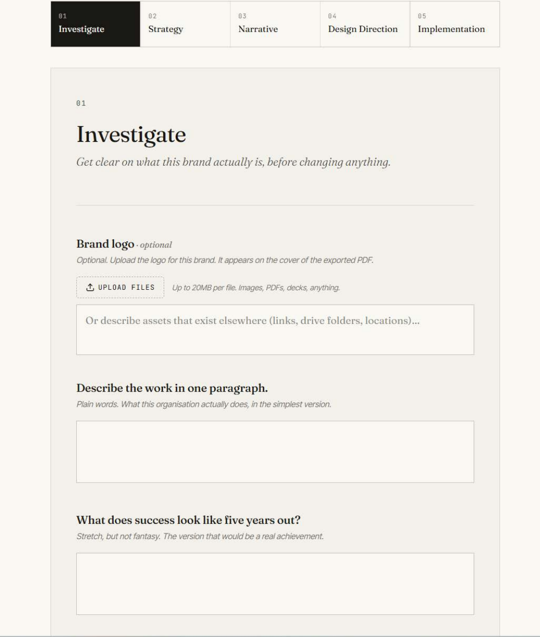 Brivd — the Investigate step