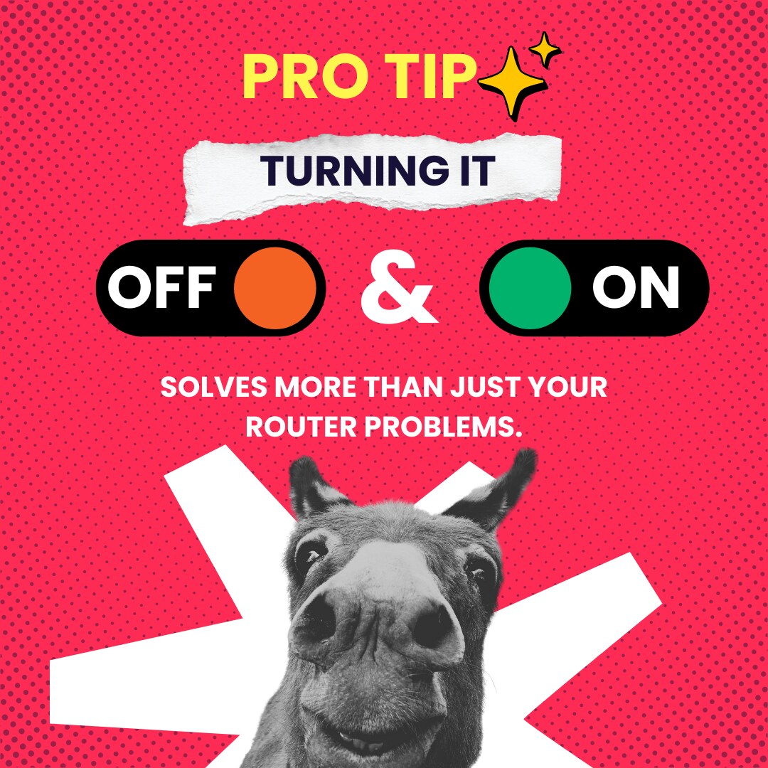 Mate social post — pro tip: turning it off and on