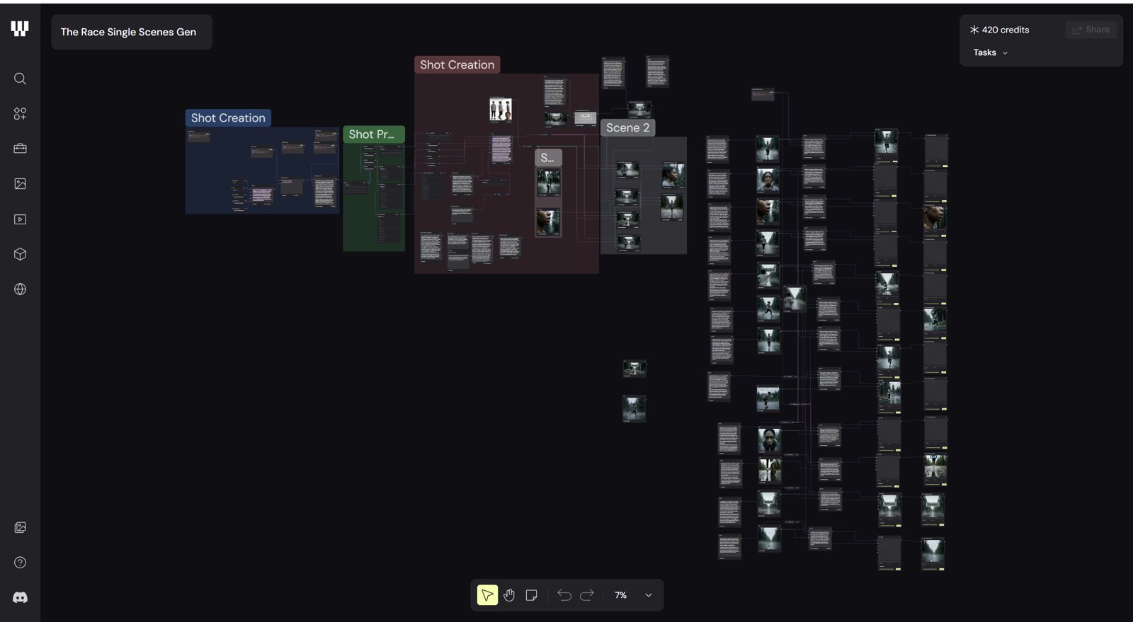The Race — the Figma Weave node workflow behind the film