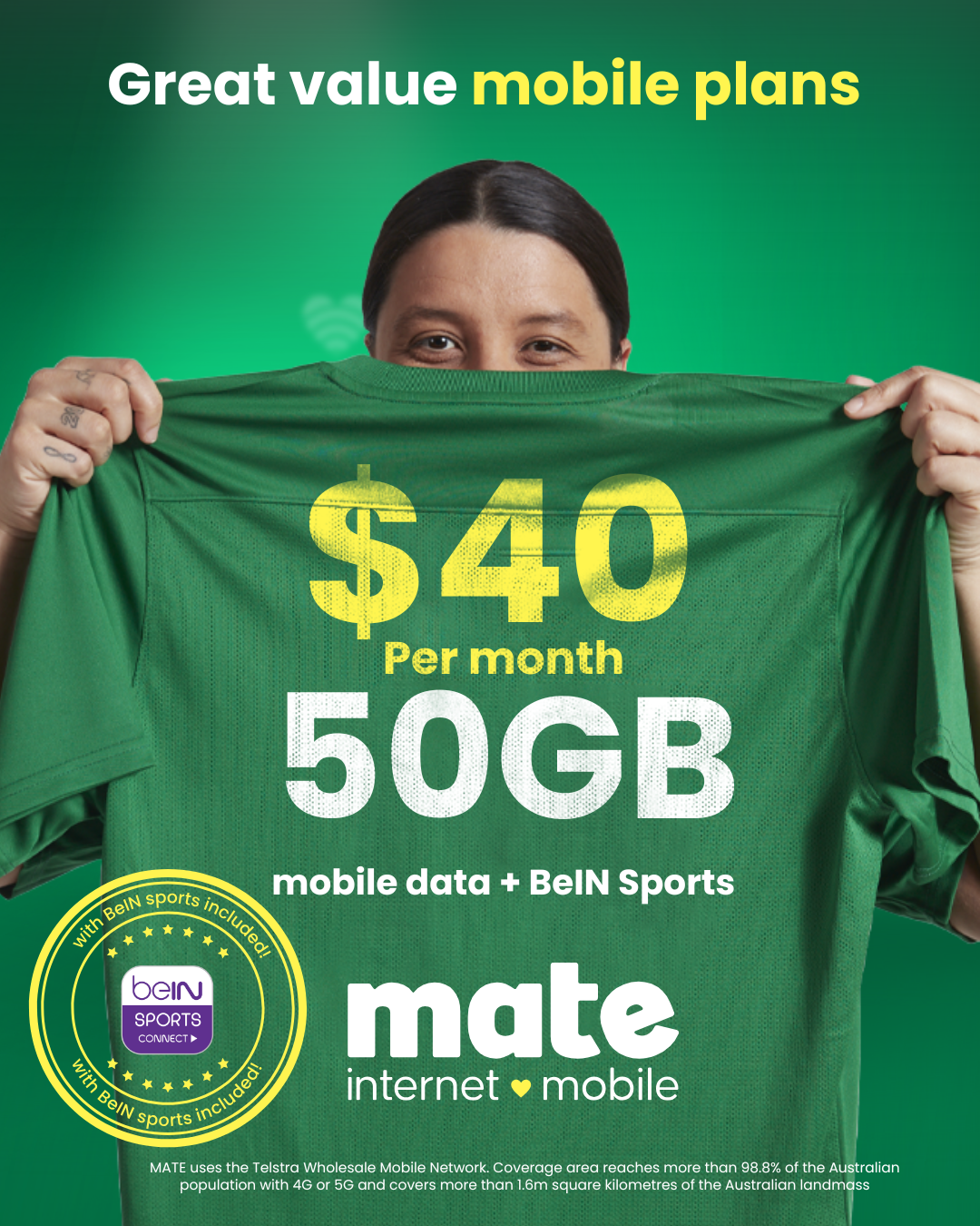 Mate original creative with Sam Kerr