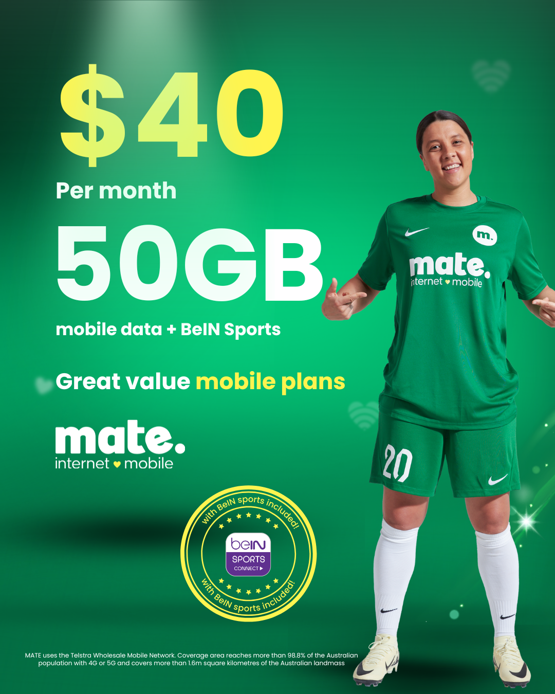 Mate original creative with Sam Kerr